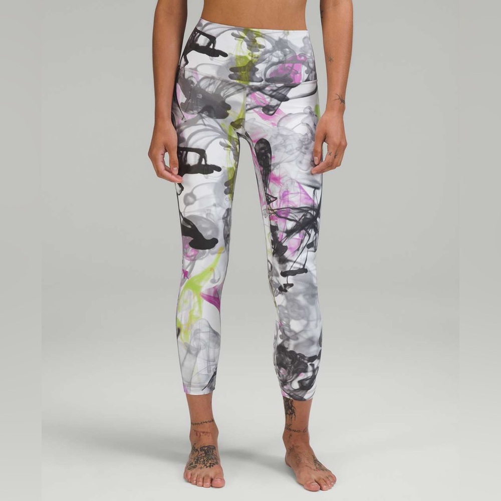 Lululemon Throwback Print Align High-Rise Pants 25"